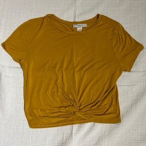 Mustard Yellow Crop Top